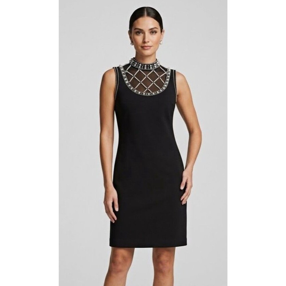 Karl Lagerfeld Women’s Black Pearl Dress Size 4